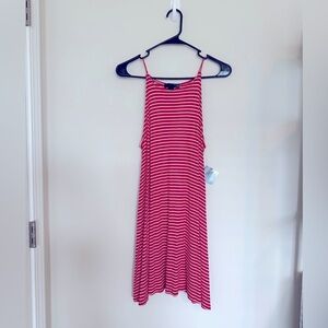 Red and White Striped Dress Women’s Size Large